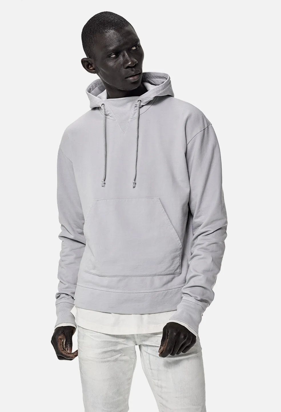 Kake Mock Pullover / Light Grey