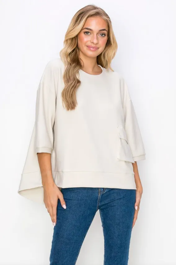 Karen Crepe Knit Top