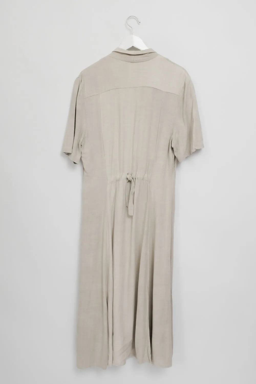 LINEN VISCOSE LONG FRANCE DRESS