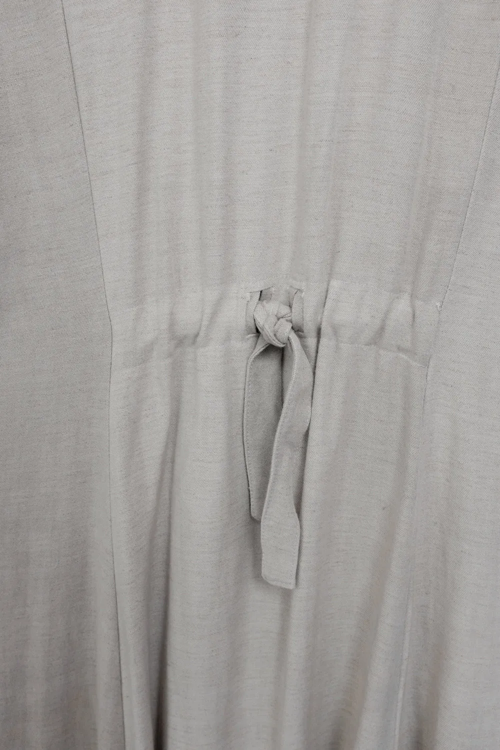 LINEN VISCOSE LONG FRANCE DRESS