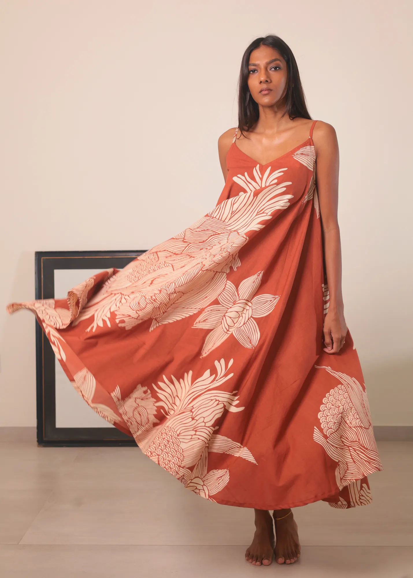 Lotus Dress - Terracotta Satori