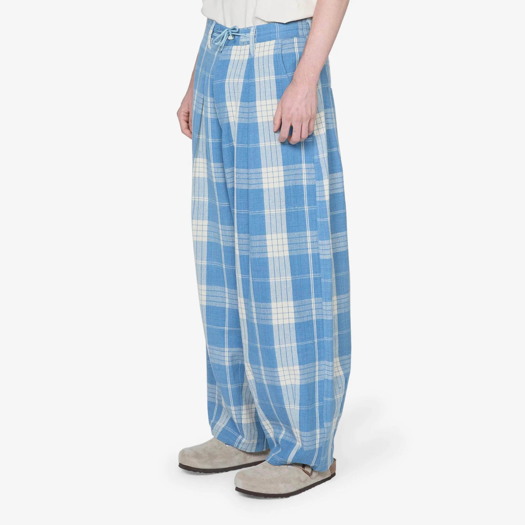 Lush Pant Indigo Ecru Check