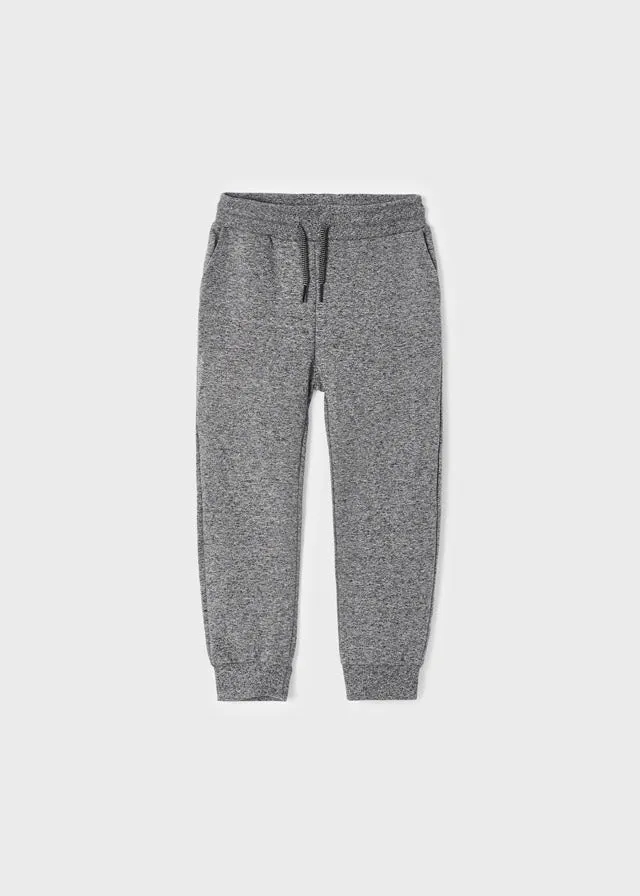 Mayoral Mini Basic Cuffed Fleece Trousers _Grey 725-53