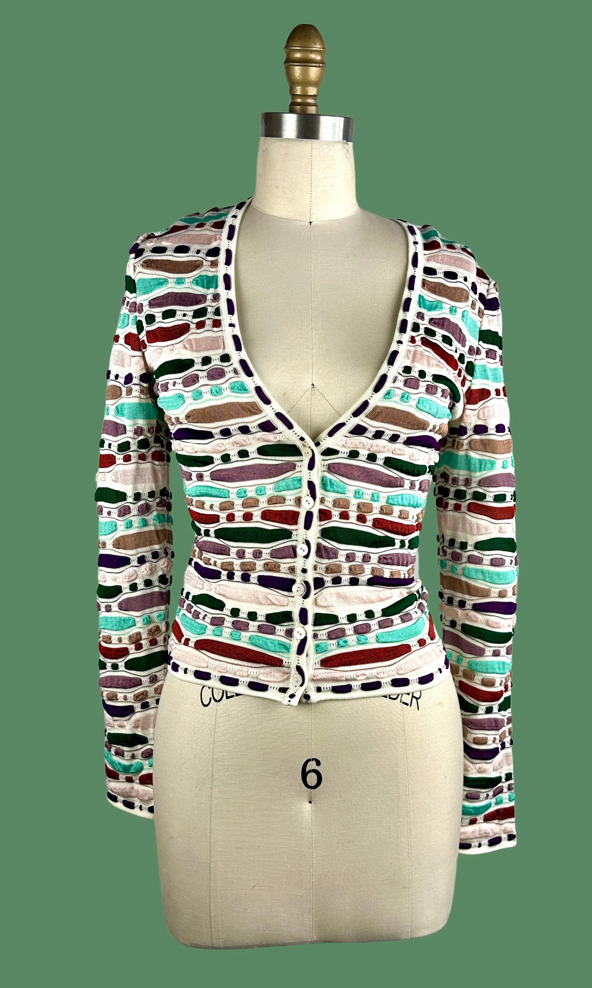 MISSONI 90s Cardigan & Tank Top Knit Set  Small