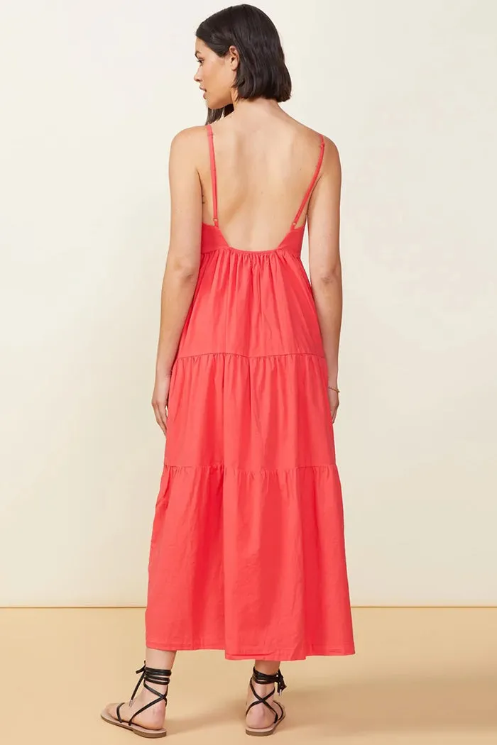 monrow poplin maxi dress