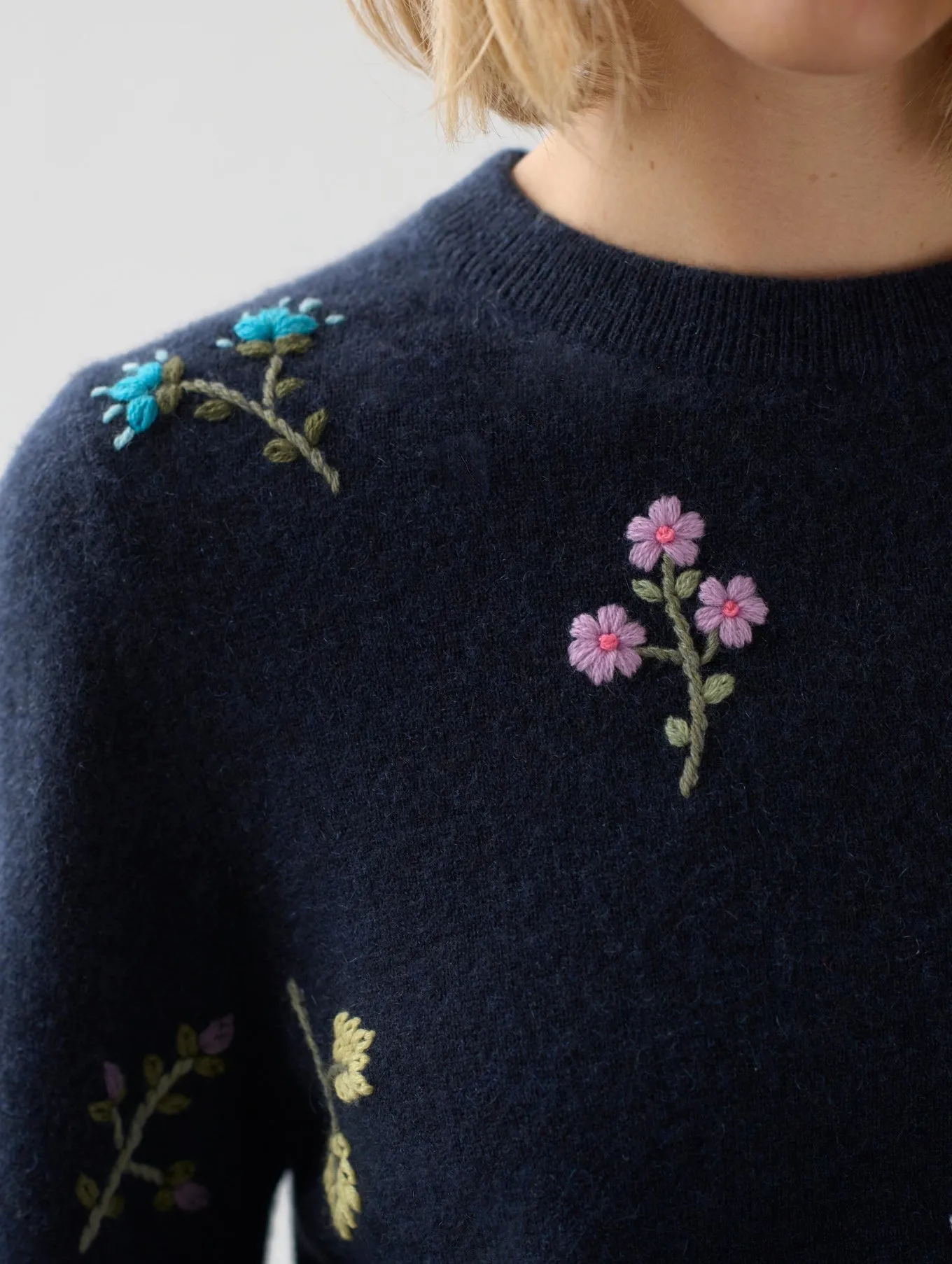 NAVY SWEATER