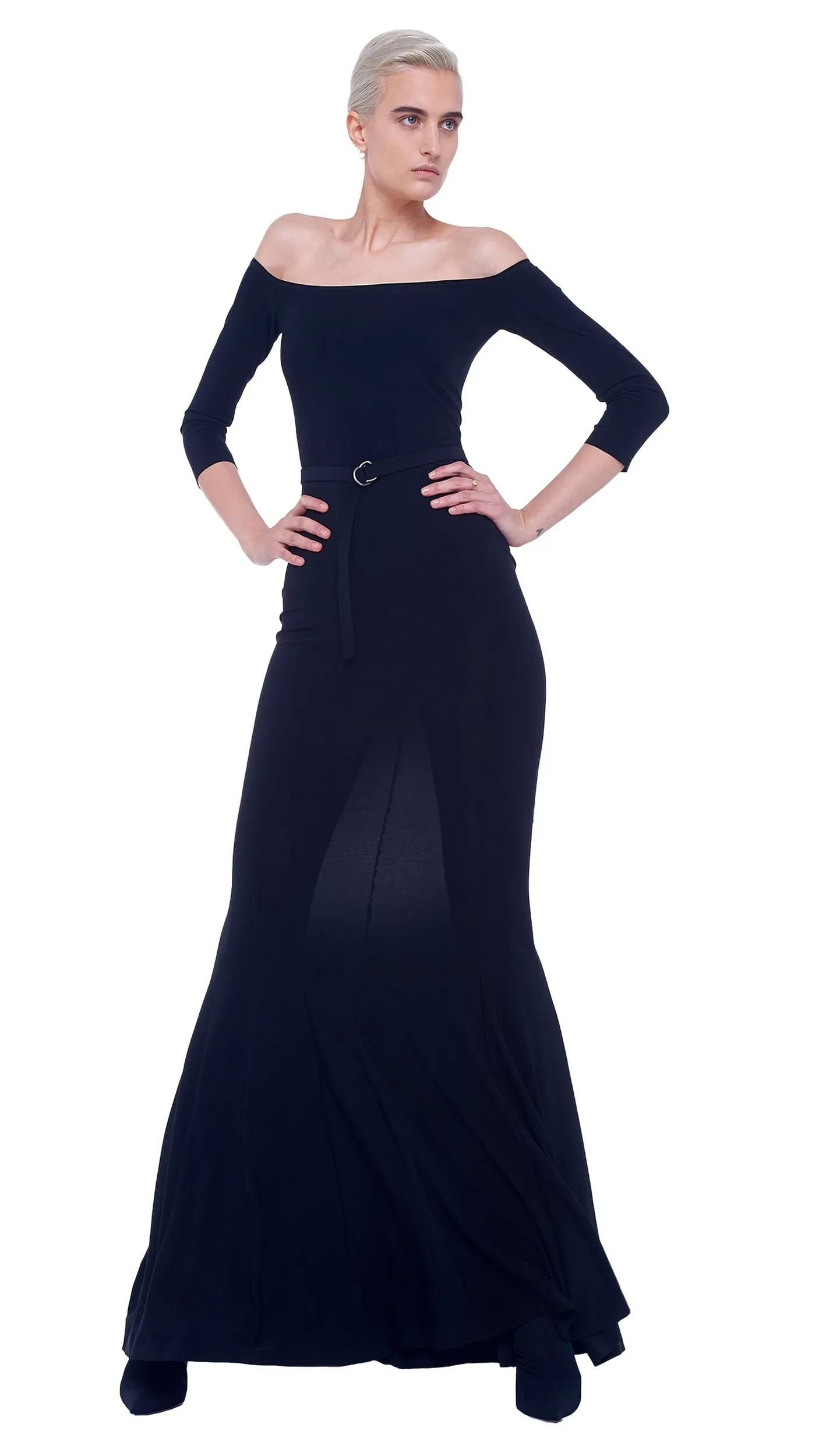 Norma Kamali OFF SHOULDER FISHTAIL GOWN