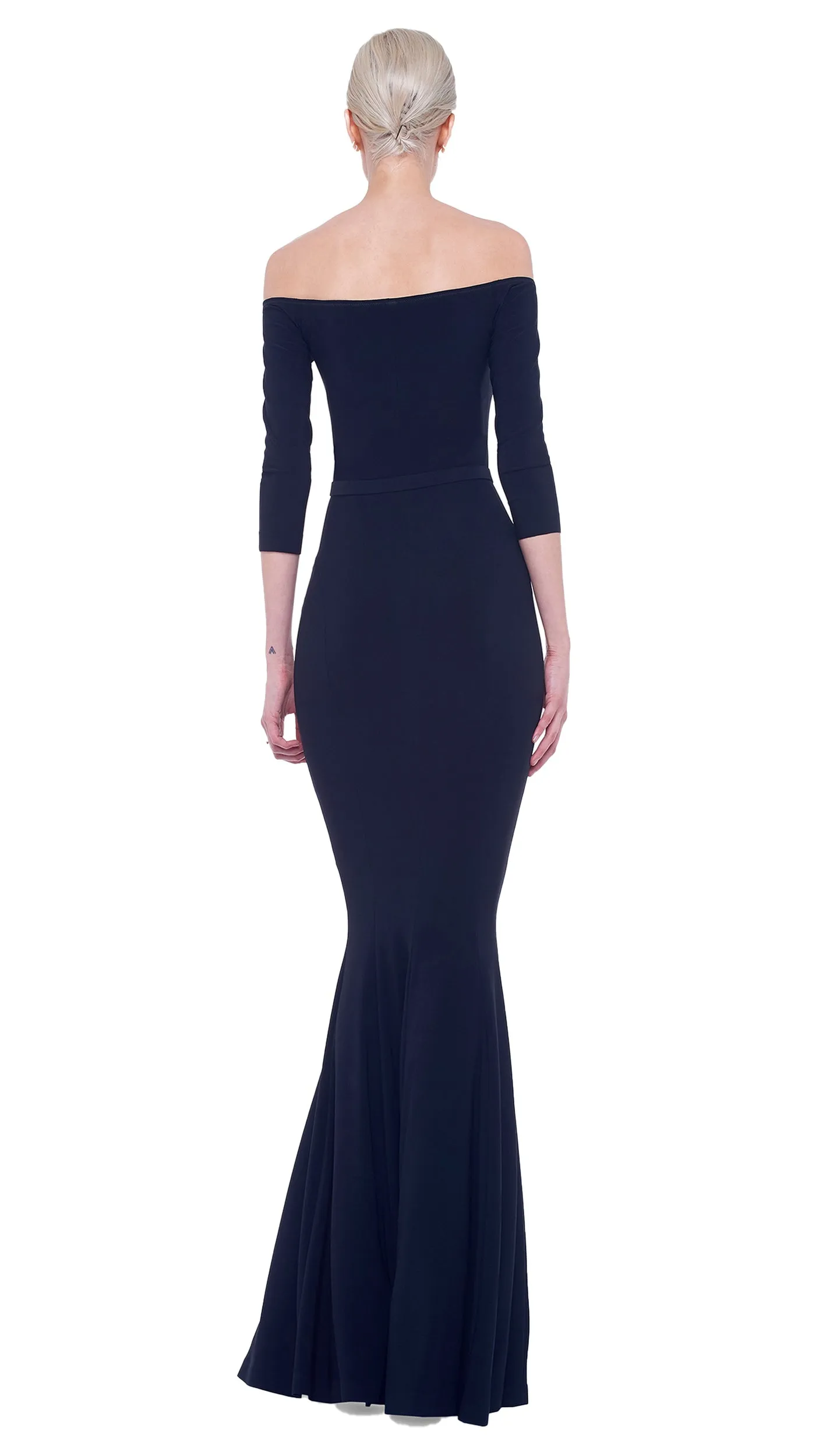 Norma Kamali OFF SHOULDER FISHTAIL GOWN