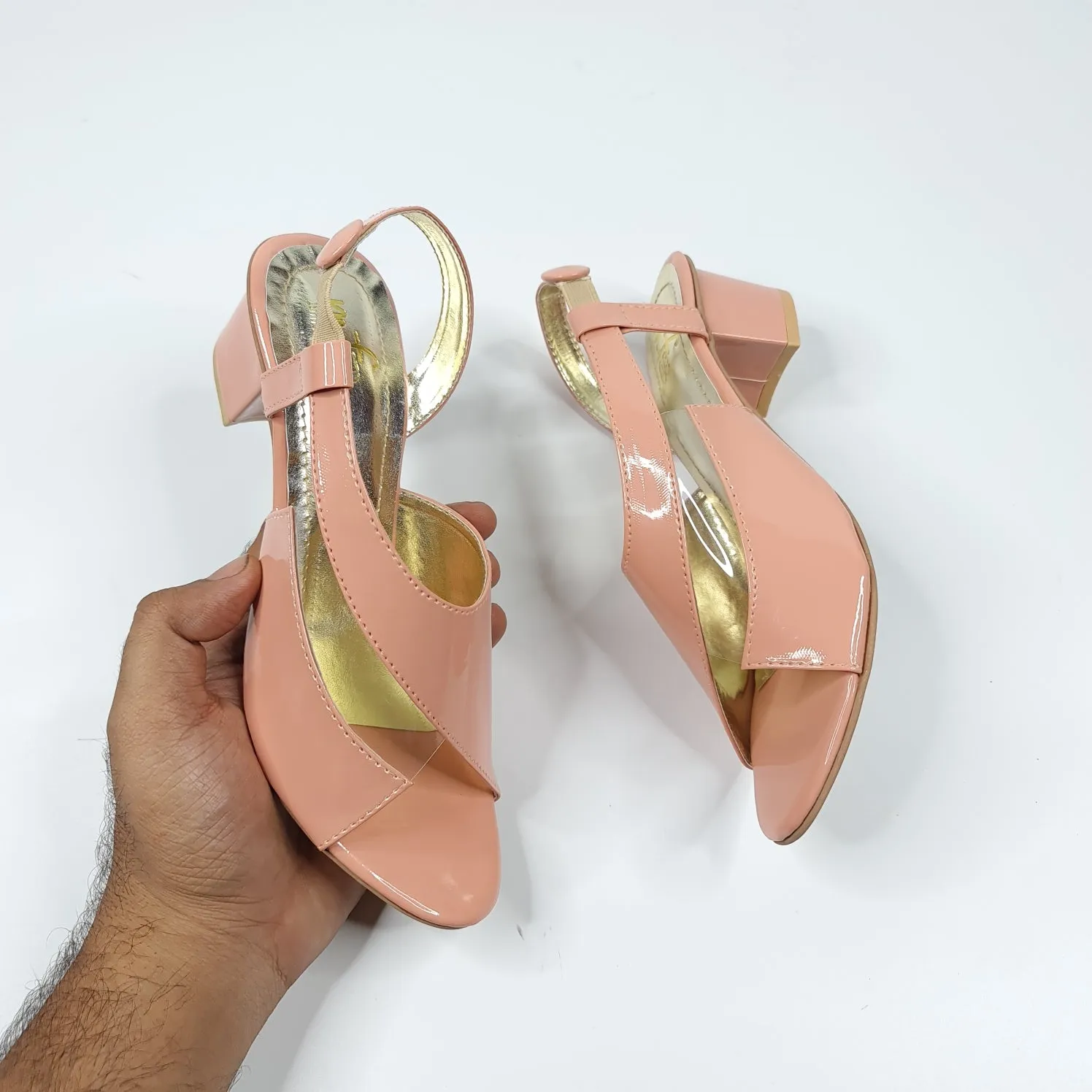 Patent & Transparent peep toes