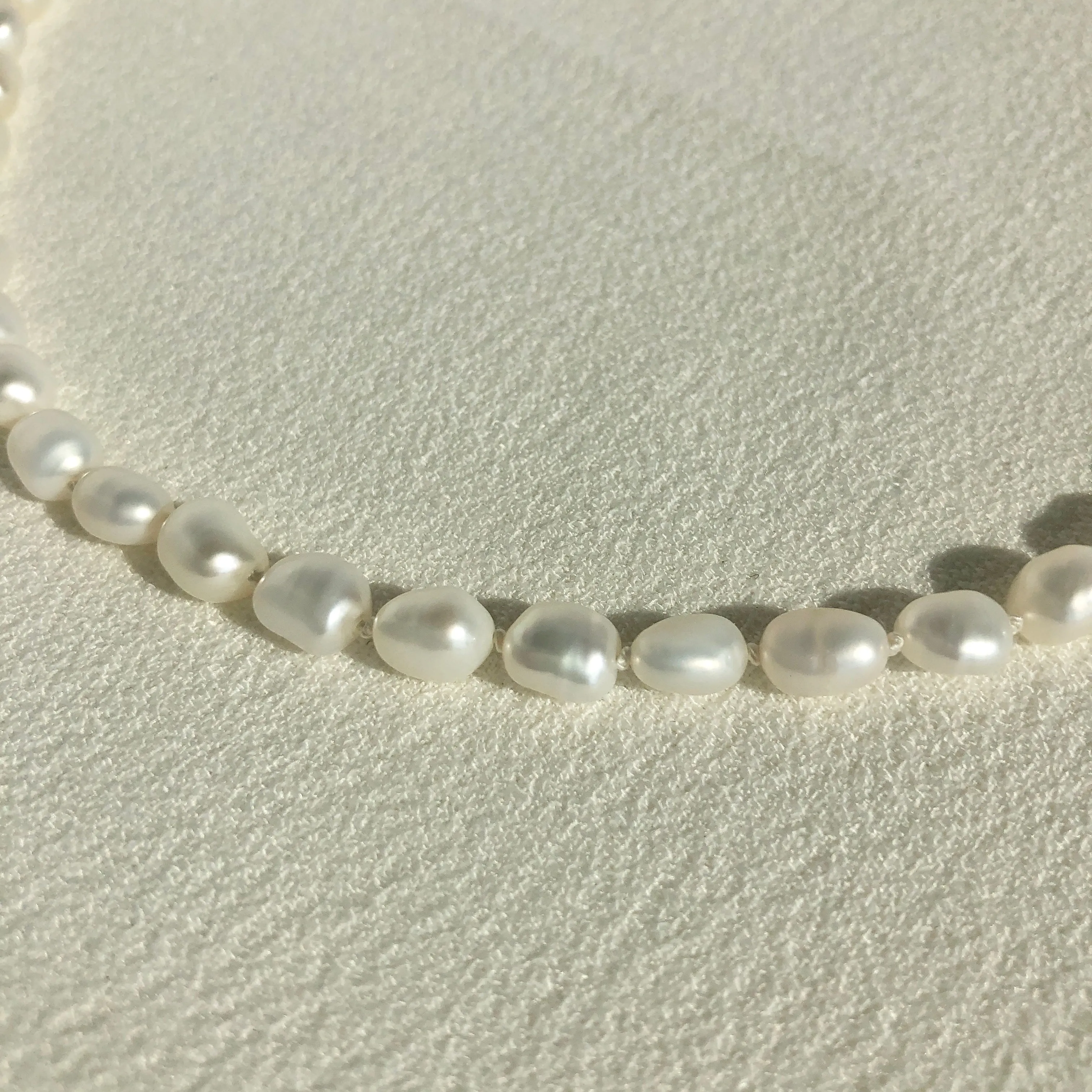 Pearl Necklace with Toggle Clasp