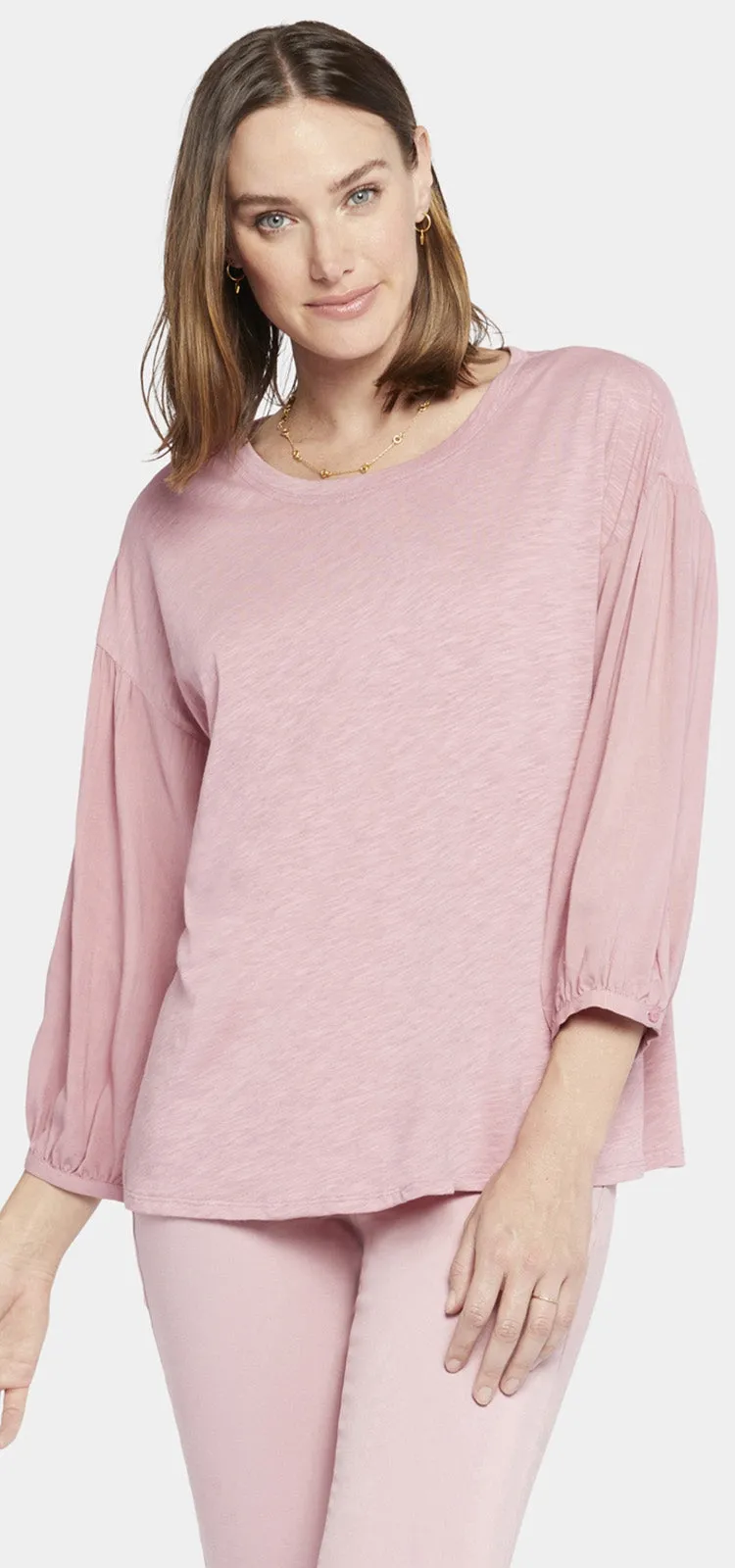 Peasant Tee Roze | Vintage Pink