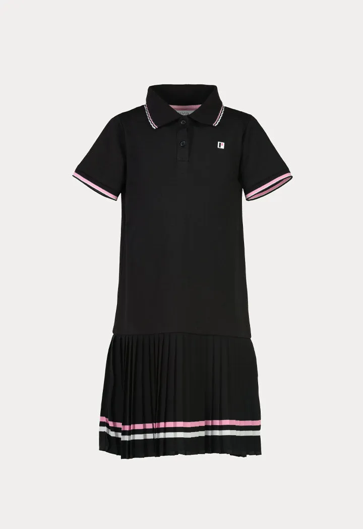 Powerpuff Girls Collared Pleated Hem Dress