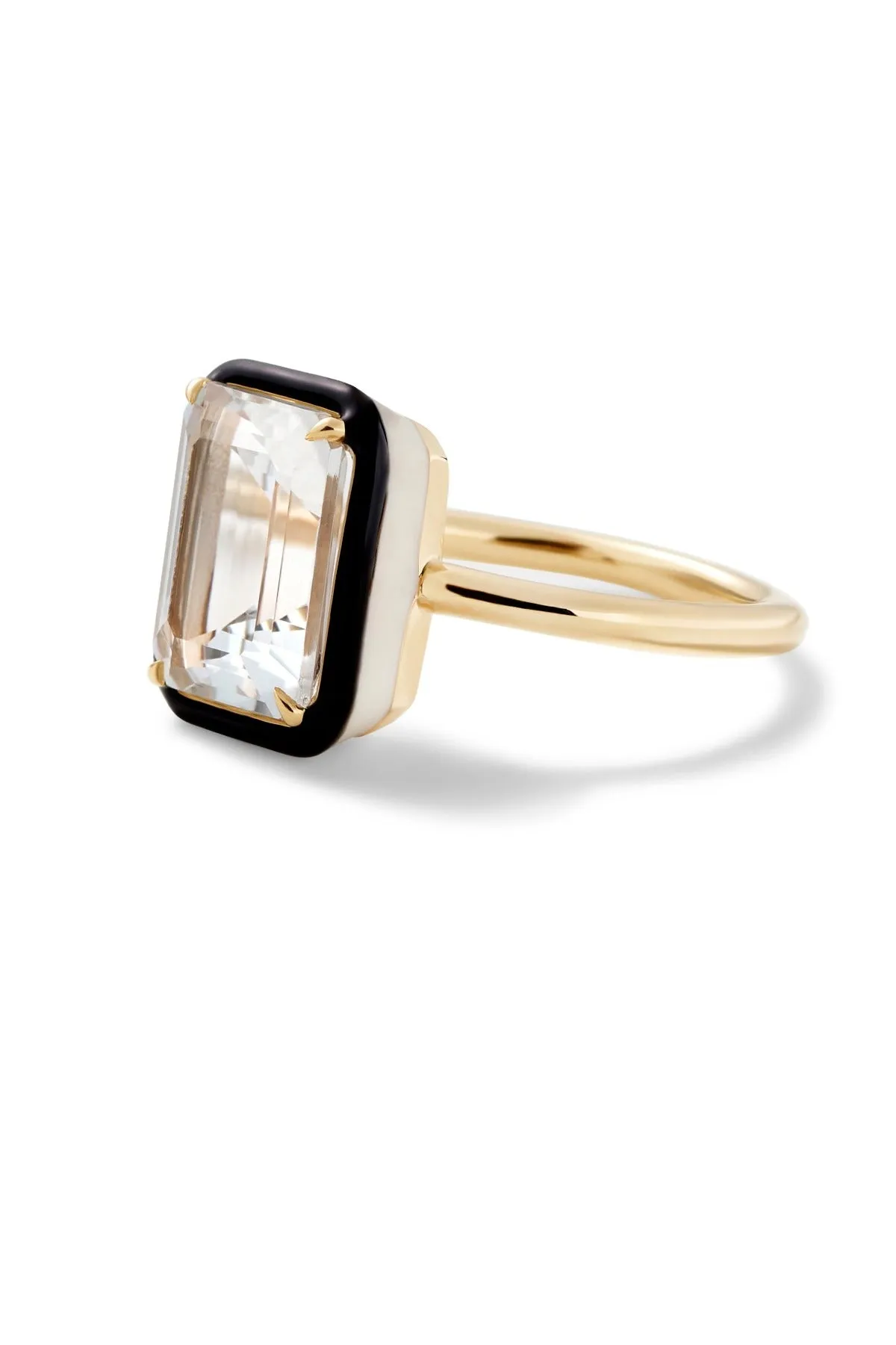 Rectangular Cocktail Ring - White Topaz