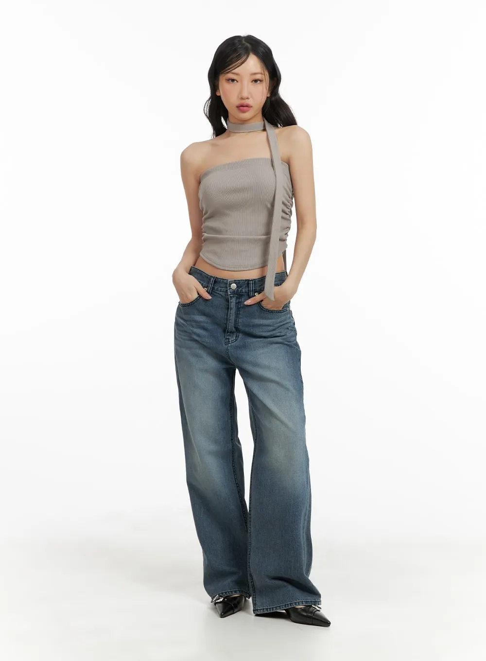 Recycled Wide Leg Jeans (UNISEX) CM420