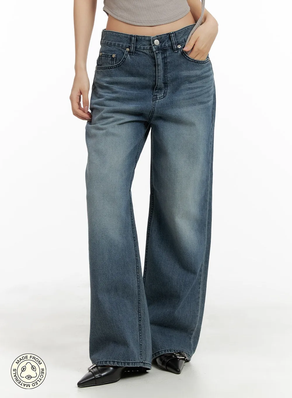 Recycled Wide Leg Jeans (UNISEX) CM420