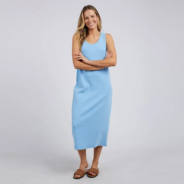 Rib Tank Dress - Azure Blue