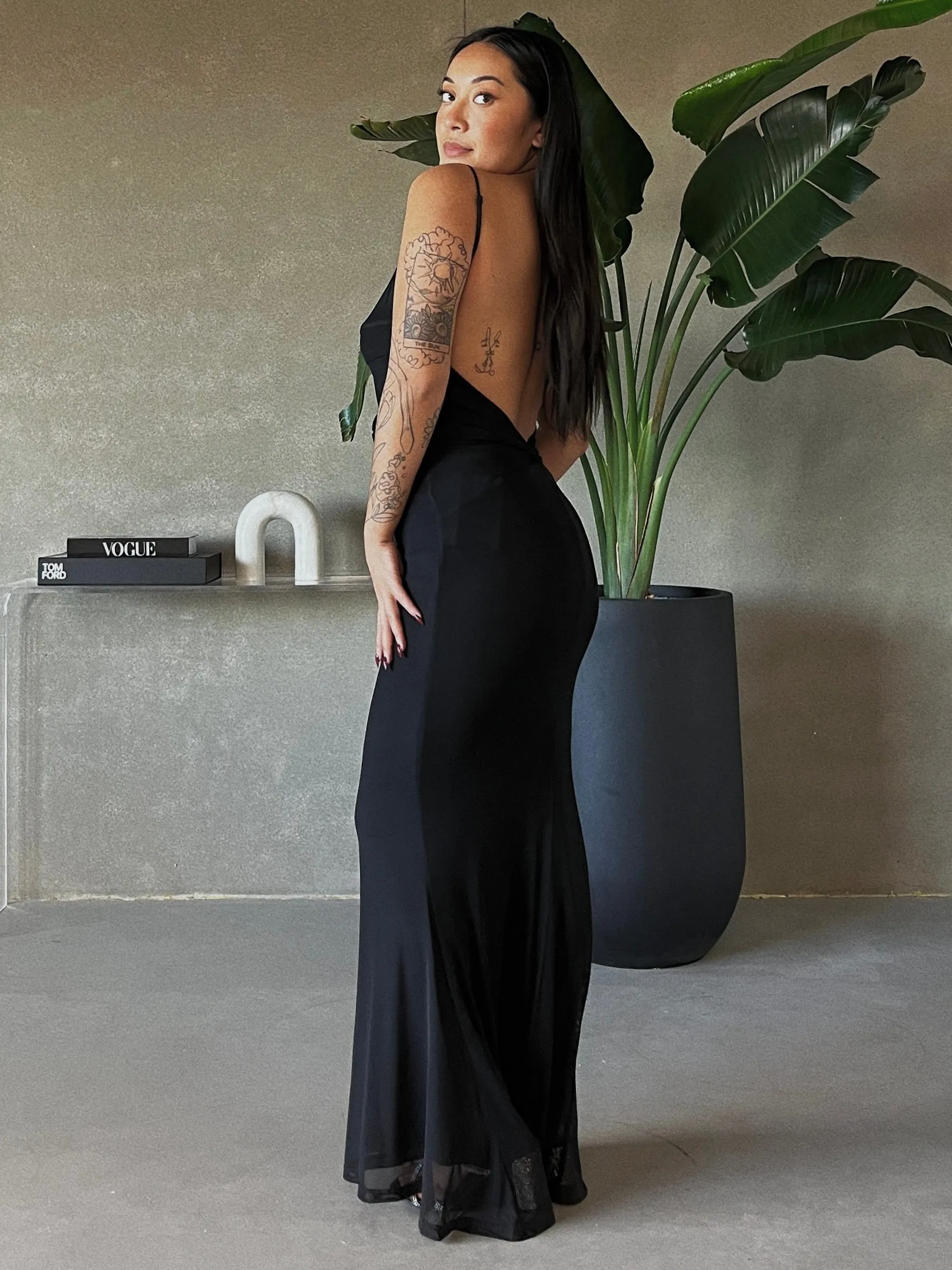 RUNAWAY THE LABEL Marl Maxi Dress