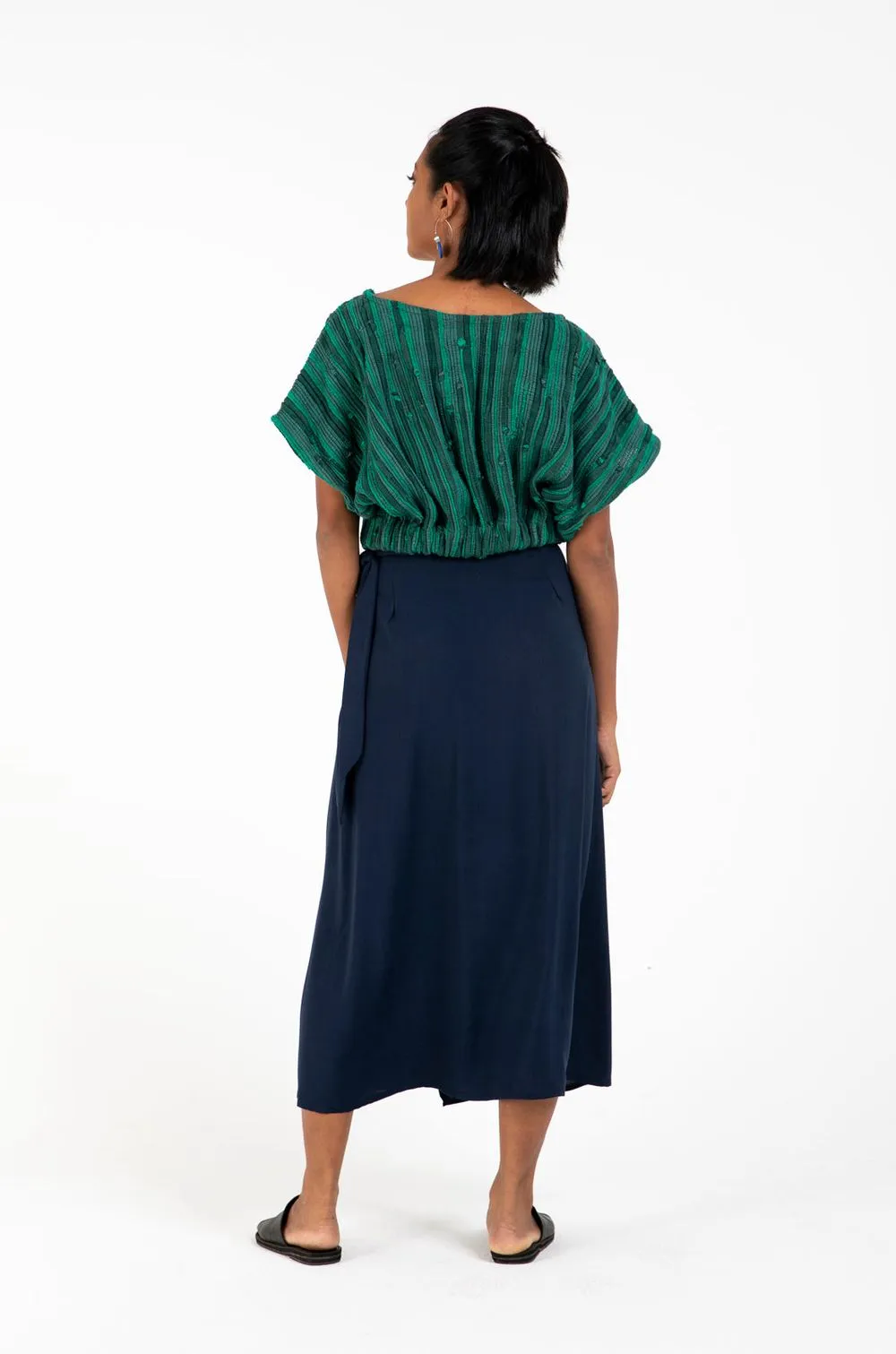 Srey Handwoven Cinched Top