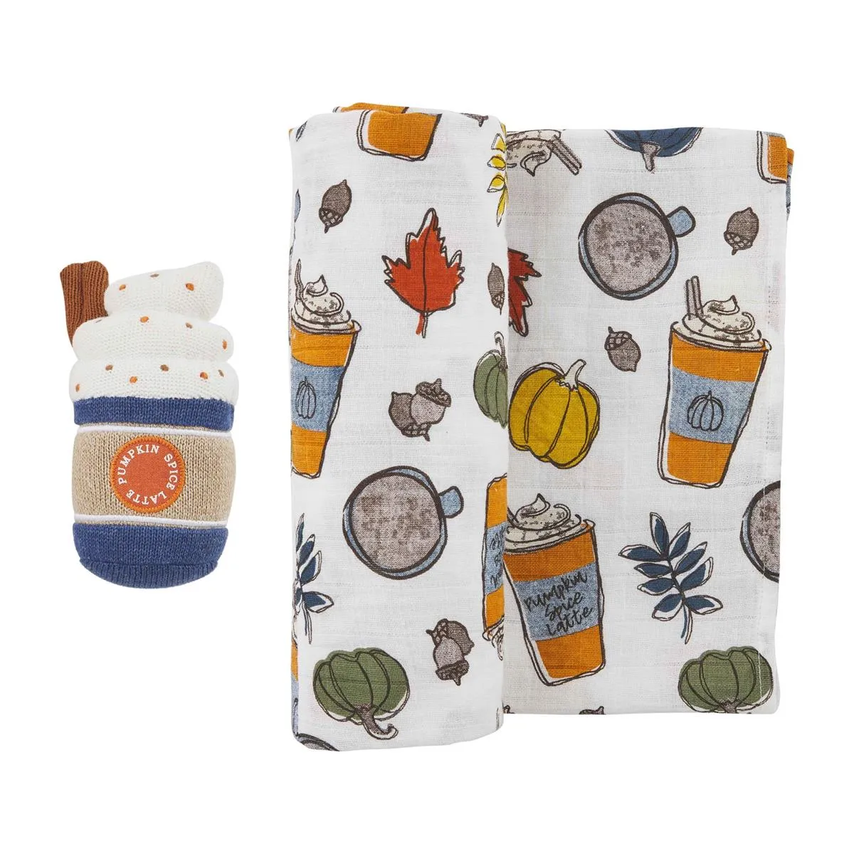 Swaddle & Rattle Set