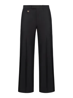 Tailored trousers in wool and silk