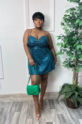 Teal Sasha Dress