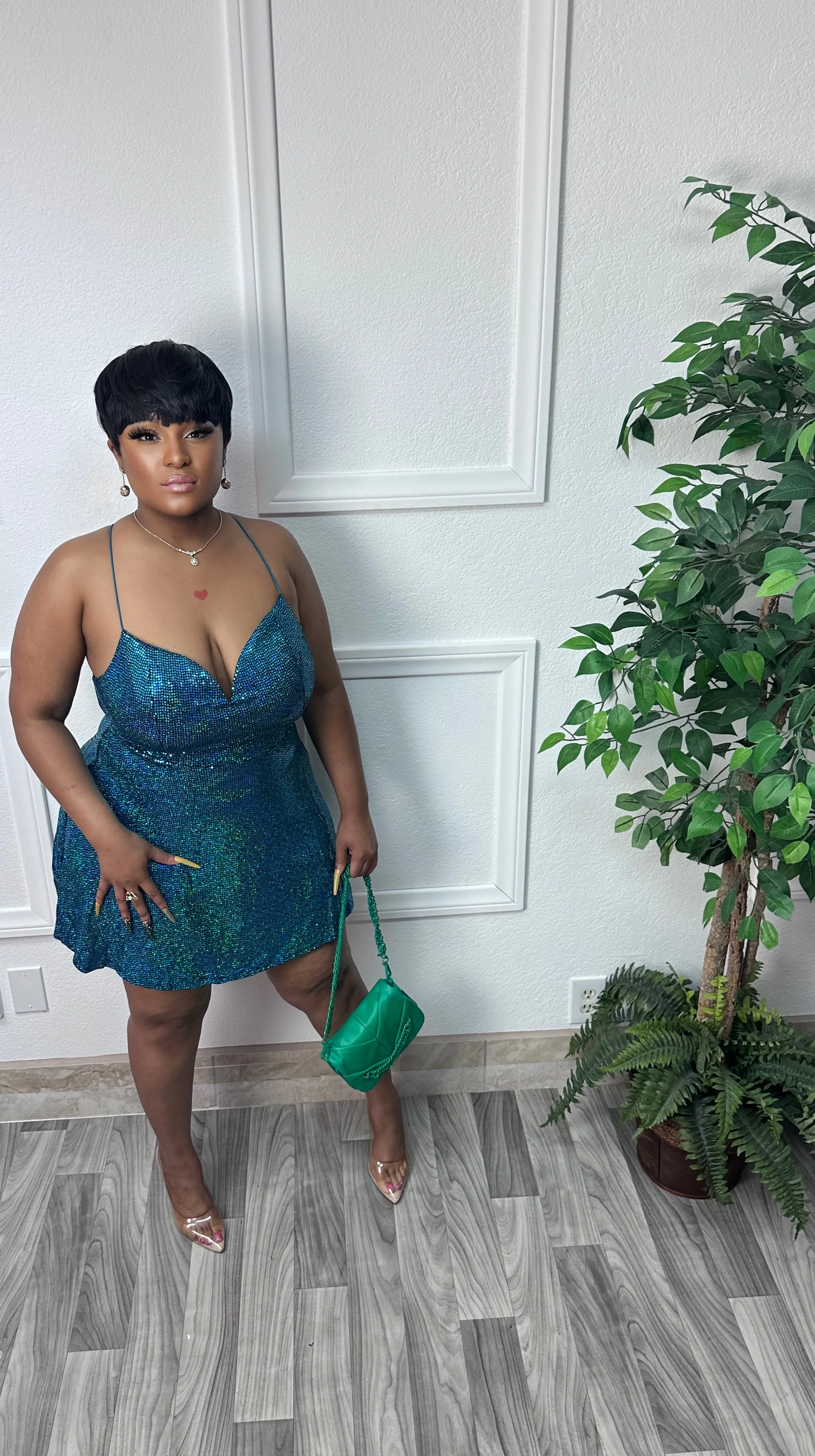 Teal Sasha Dress