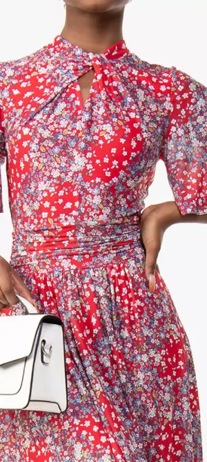 Tina Floral Midi Dress