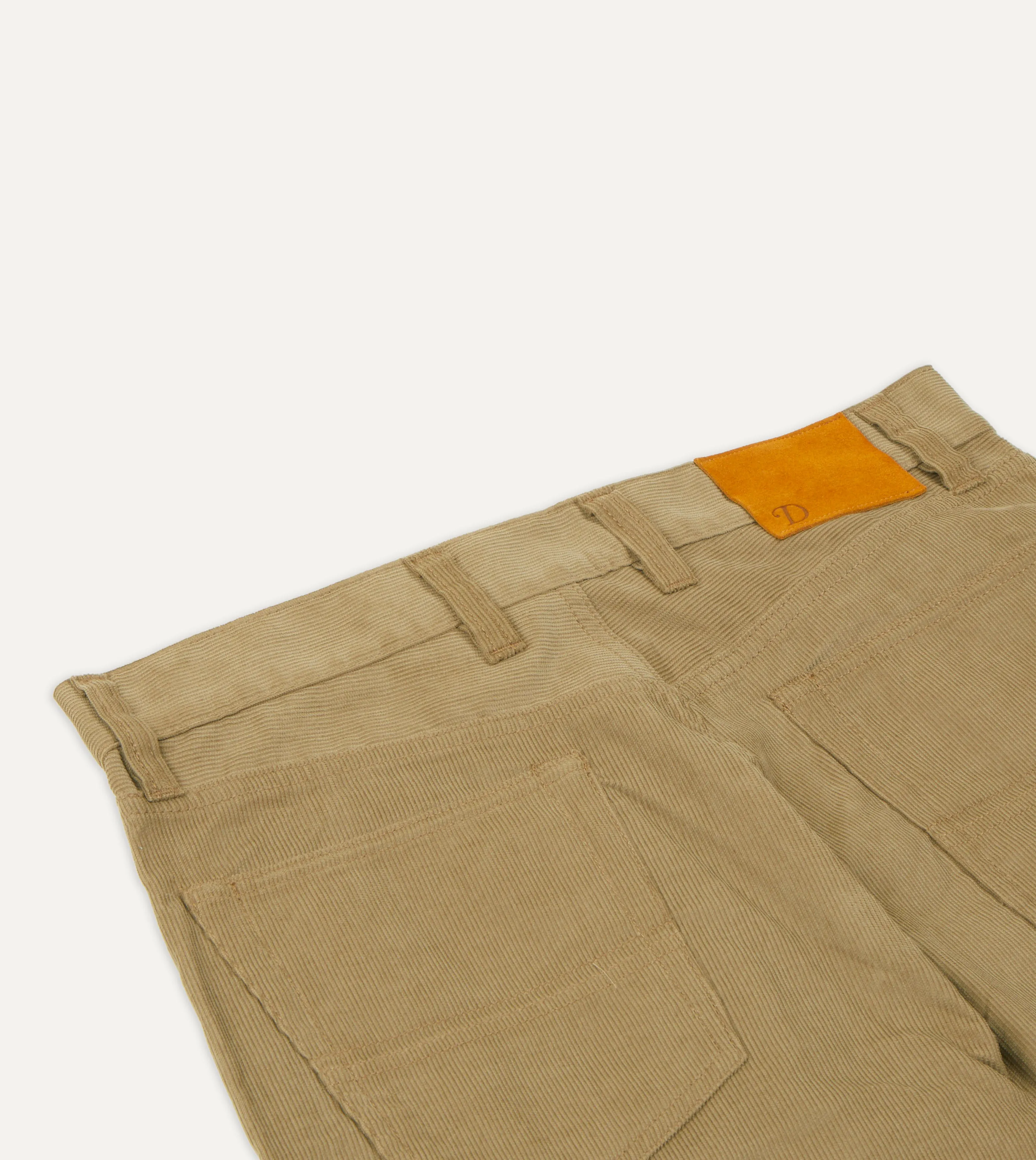 Tobacco Japanese Selvedge Needlecord Five-Pocket Trousers