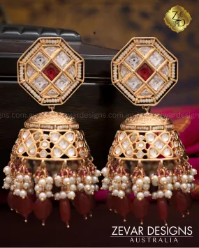 ‘Tyaani’ inspired Polki Jhumki - Ruby