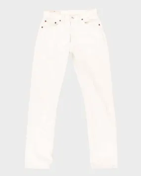 Vintage 90s Levi's 501 White Jeans - W29 L32