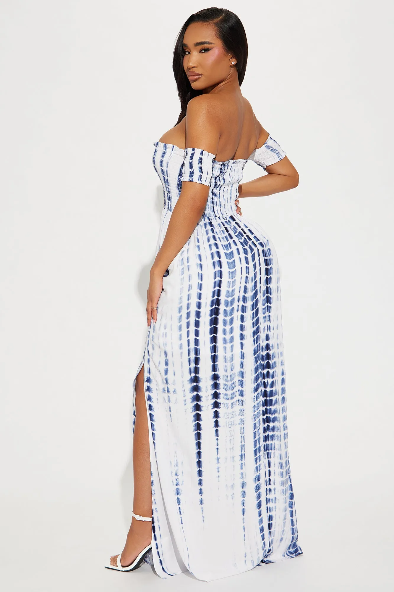 Weekend in Venice Maxi Dress - Navy/combo